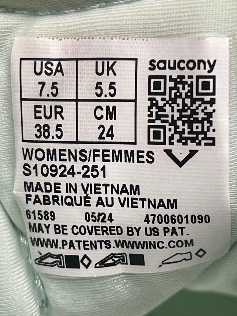 Saucony Ride 17 Women's Jade Green Running Shoes Size 7.5B